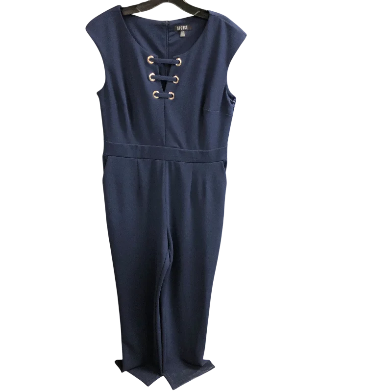 women's jumpsuits with off-the-shoulder necksJumpsuit By Spense In Navy, Size: L