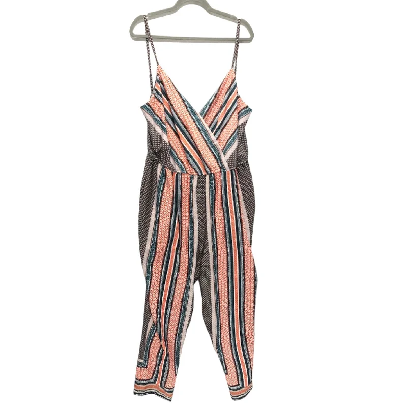 women's jumpsuits for plus-size figuresMulti-colored Jumpsuit Forever 21, Size 3x