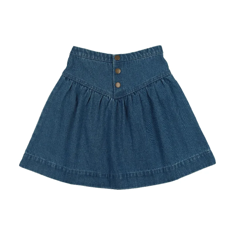 women's cotton skirtsAnalogie Denim Skirt - Blue