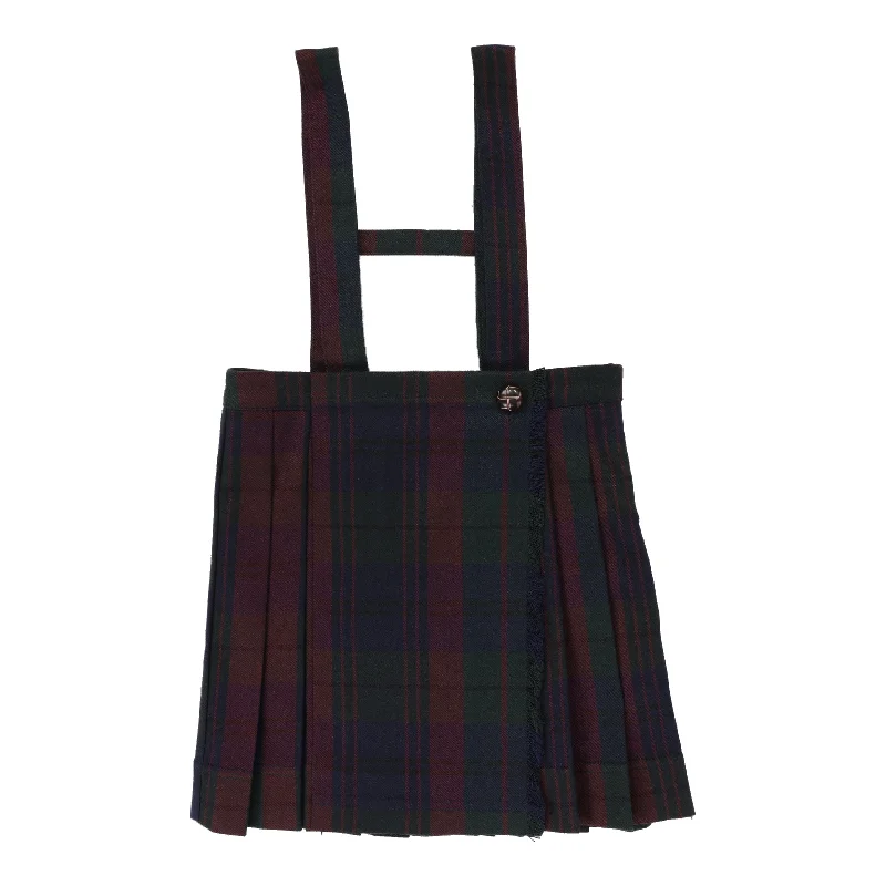 women's cocktail skirtsAnalogie Kilt Skirt - Burgundy Plaid