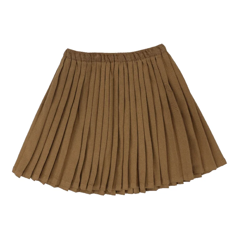 women's work skirtsAnalogie Knife Pleated Skirt - Camel