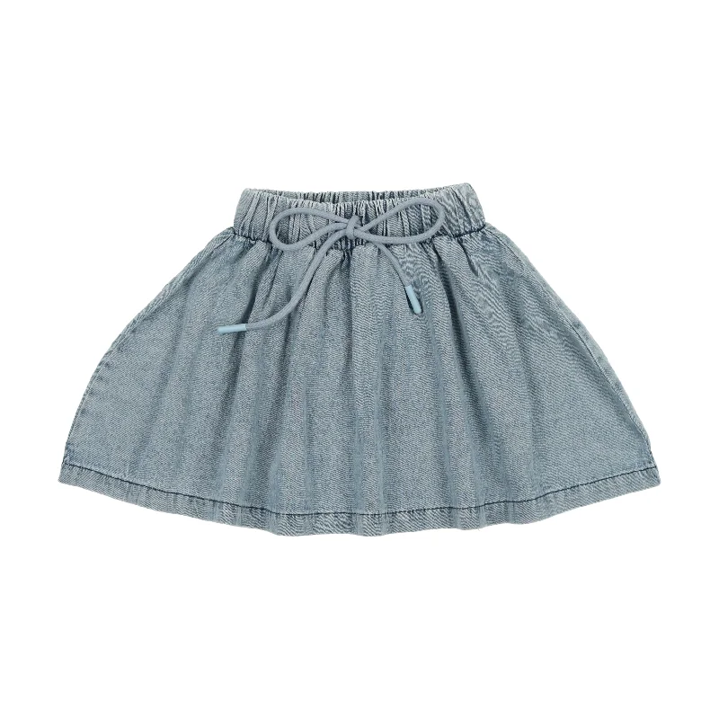 women's timeless satin skirtsAnalogie Stonewash Circle Skirt - Stonewash