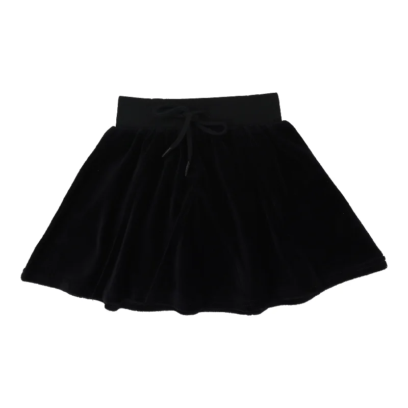 women's striped tulip skirtsAnalogie Velour Skirt - Black