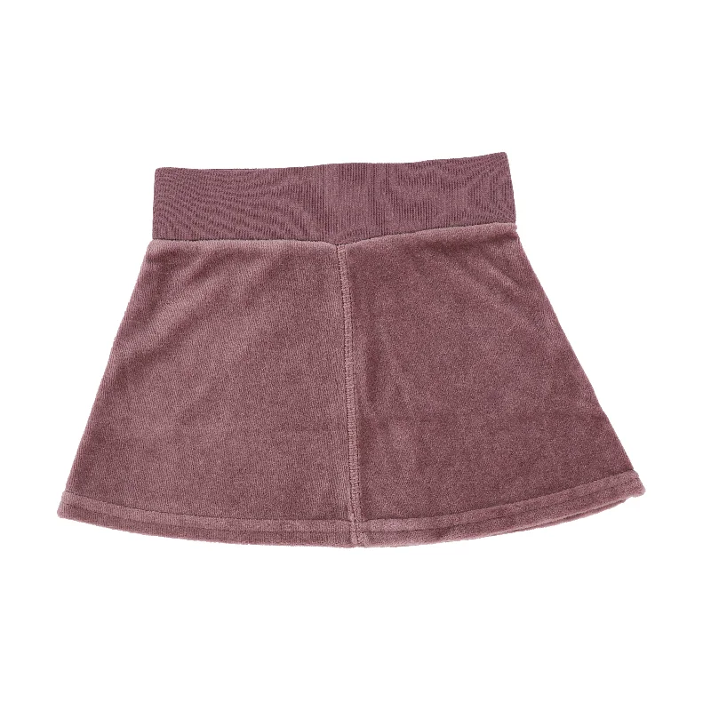 women's casual skirtsAnalogie Velour Skirt - Plum