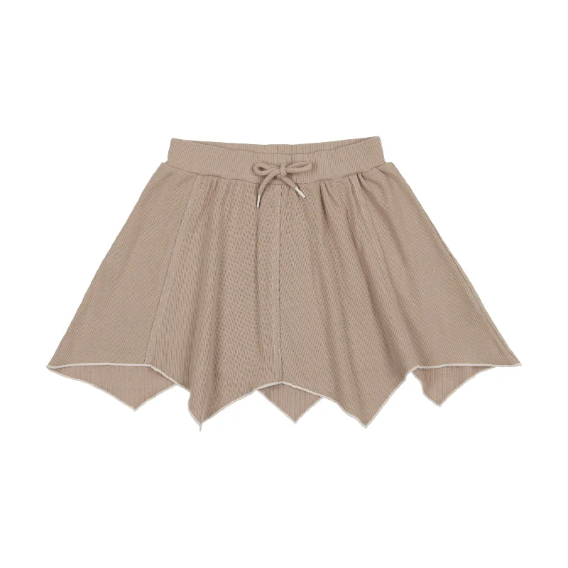 women's midi skirtsLil Legs Handkerchief Skirt - Taupe