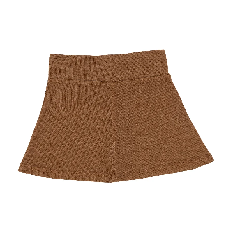 women's knitted skirtsLil Legs Ribbed Skirt - Caramel