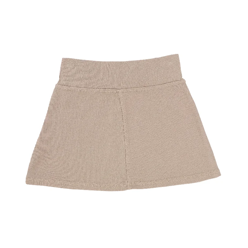 women's A-line skirtsLil Legs Ribbed Skirt - Latte