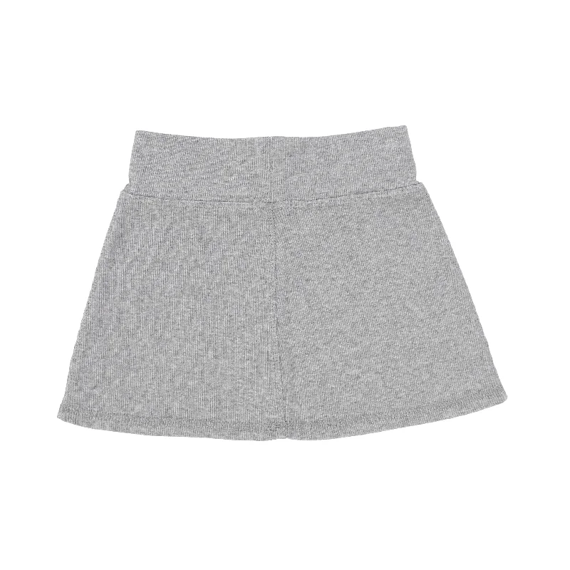 women's midi skirtsLil Legs Ribbed Skirt - Light Heather Grey