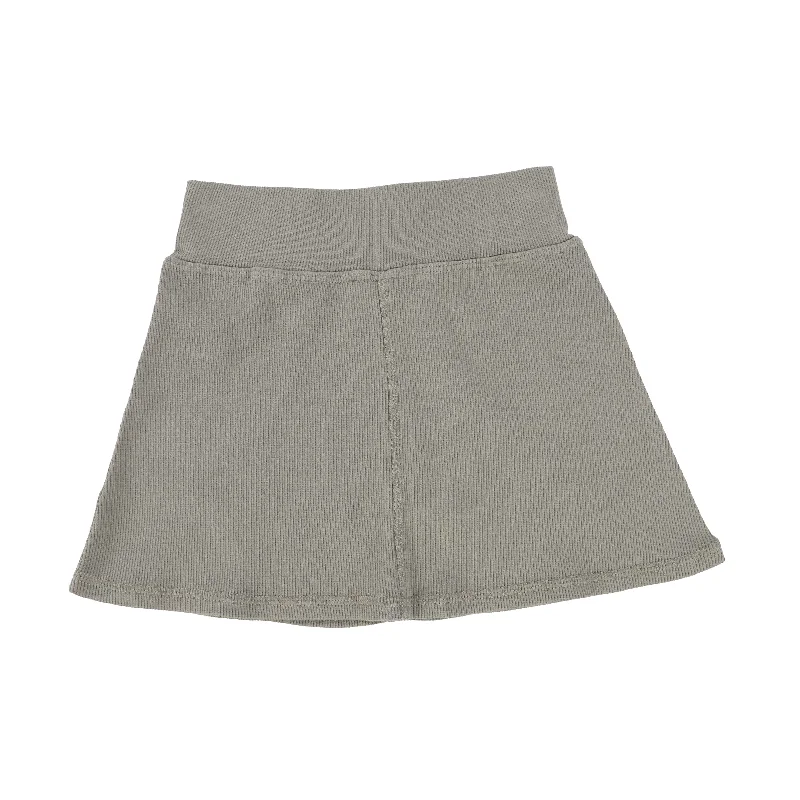 women's woven A-line skirts for summerLil Legs Ribbed Skirt - Moss