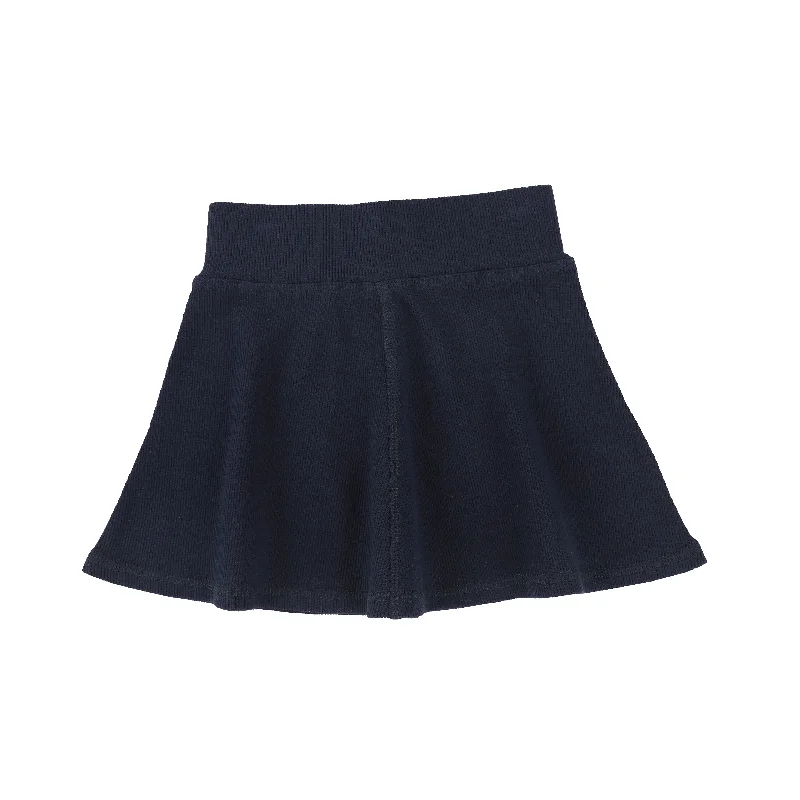 women's summer midi skirtsLil Legs Ribbed Skirt - Navy