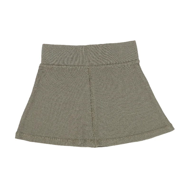 women's cotton skirtsLil Legs Ribbed Skirt - Olive