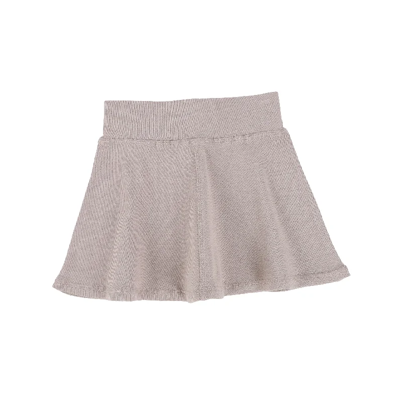 women's breathable cocktail skirtsLil Legs Ribbed Skirt - Taupe