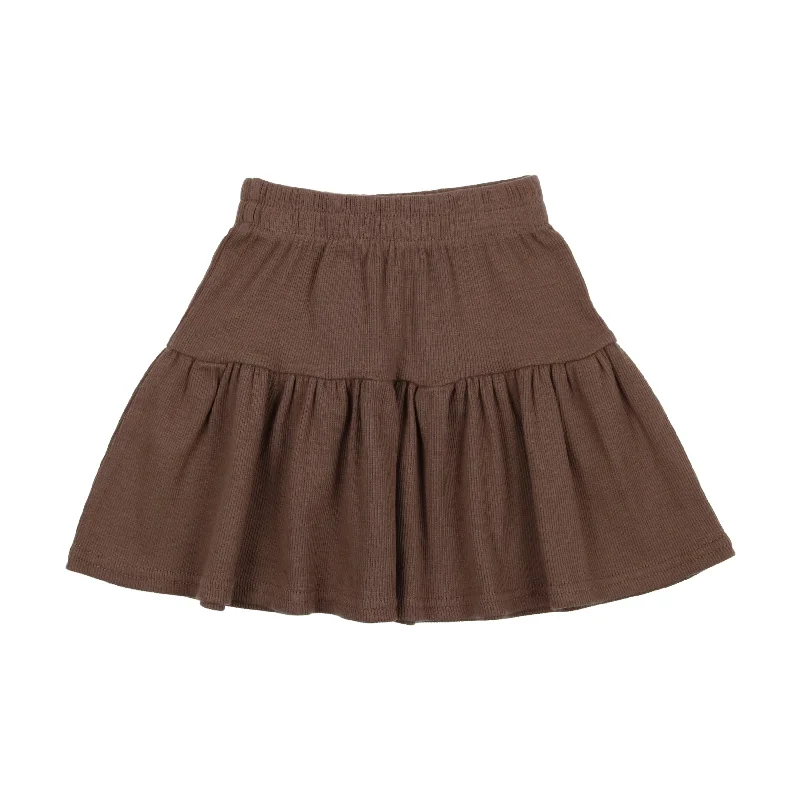 women's linen skirtsLil Legs Ribbed Skirt - Taupe