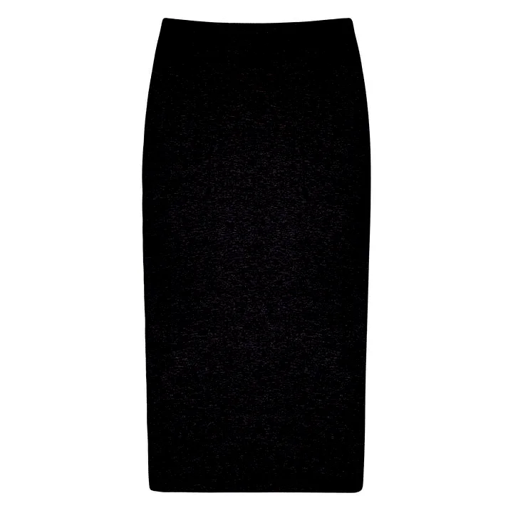 women's pajama-style formal skirtsPB&J Outline Silhouette Midi Skirt - Black