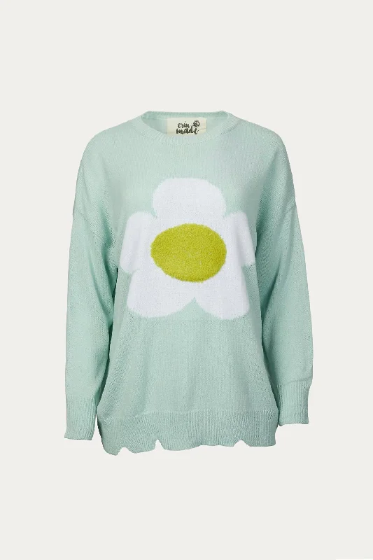 Turtle-Neck SweatersPetal Pullover In Light Blue