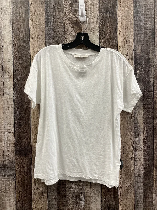 breathable women's tops for summerTop Short Sleeve Basic By Loft In White, Size: Xs