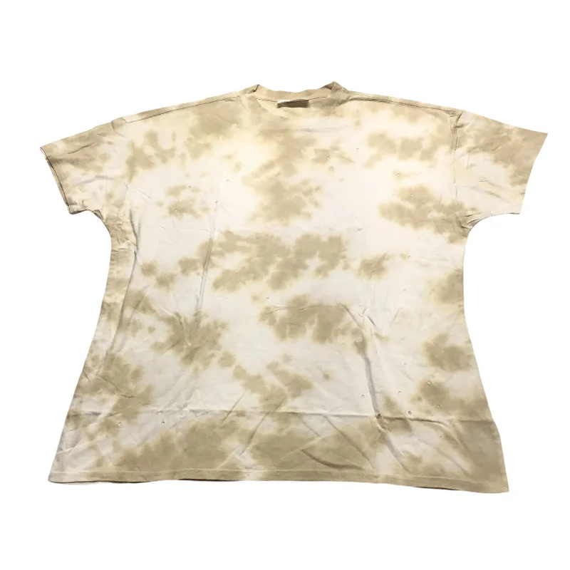 women's tops for those who want to stay on top of the latest fashion trends and wear pieces that are both stylish and on-trendTop Short Sleeve By Double Zero In Tan, Size: S