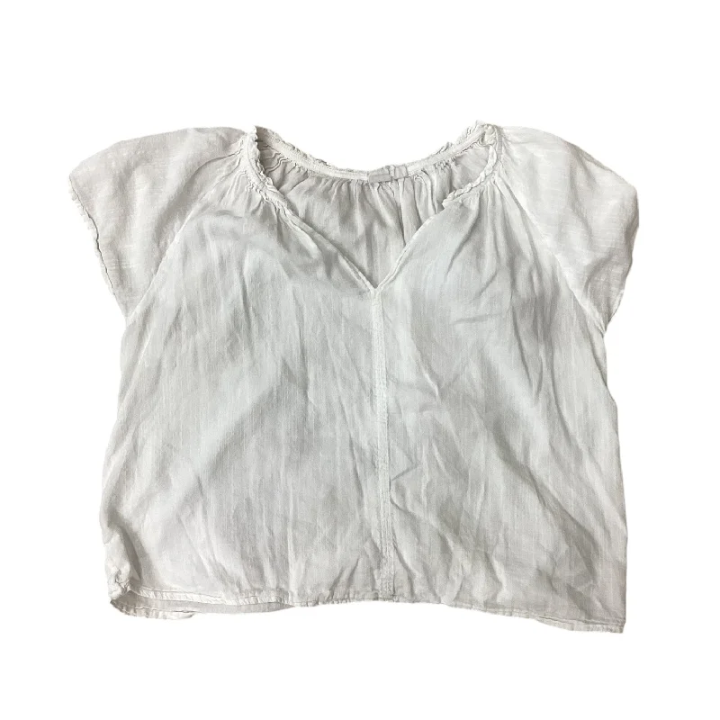 chic women's tops for everyday wearTop Short Sleeve By Gap In White, Size: M