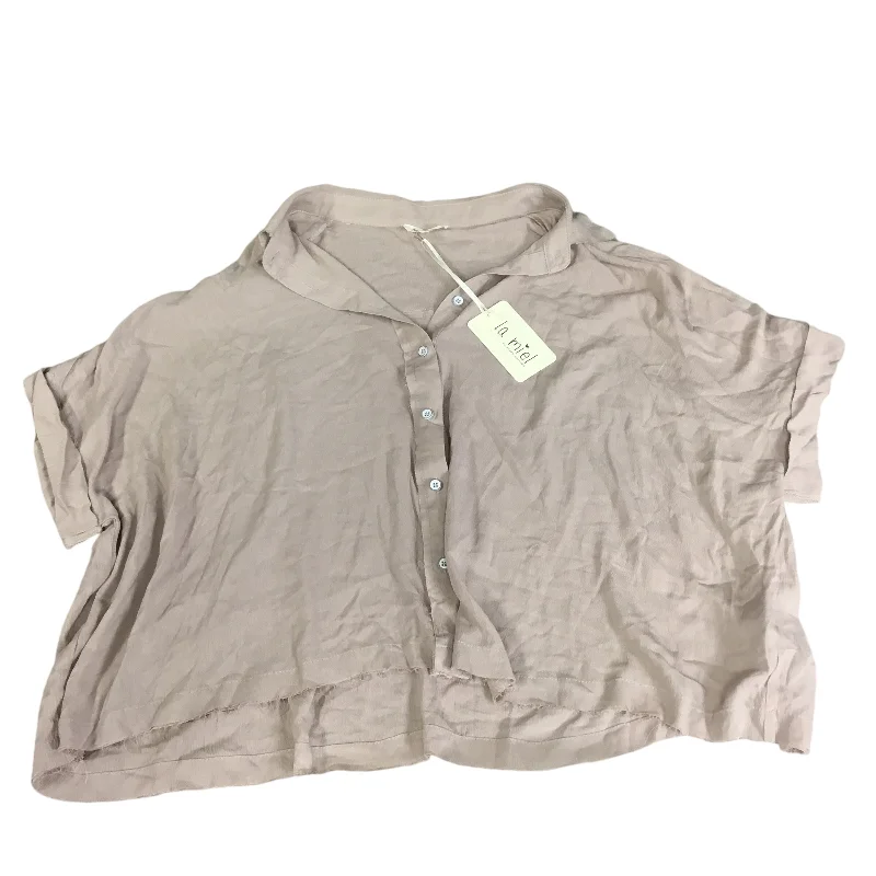 women's tops for those who want to wear pieces that are both comfortable and stylishTop Short Sleeve By La Miel In Tan, Size: S