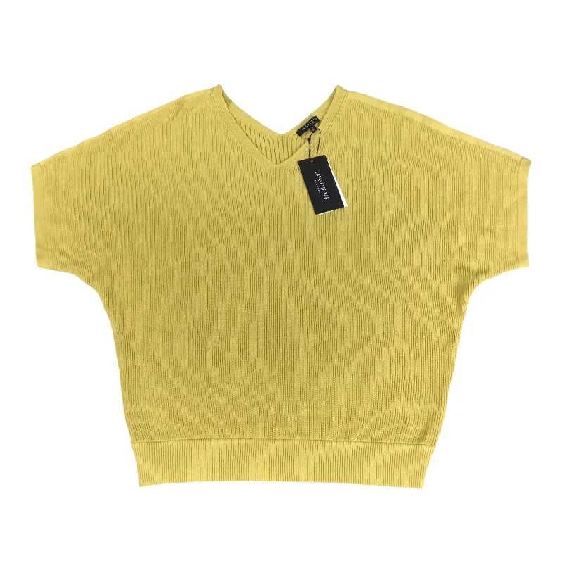 women's tops for those who love to experiment with fashionTop Short Sleeve By Lafayette 148 In Yellow, Size: M