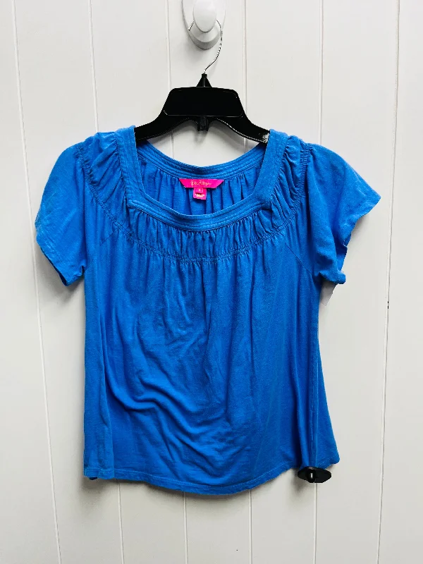 women's tops for those who refuse to compromise on styleTop Short Sleeve By Lilly Pulitzer In Blue, Size: S