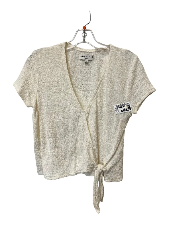 women's tops for those who value both quality and affordabilityTop Short Sleeve By Madewell In Cream, Size: Xs