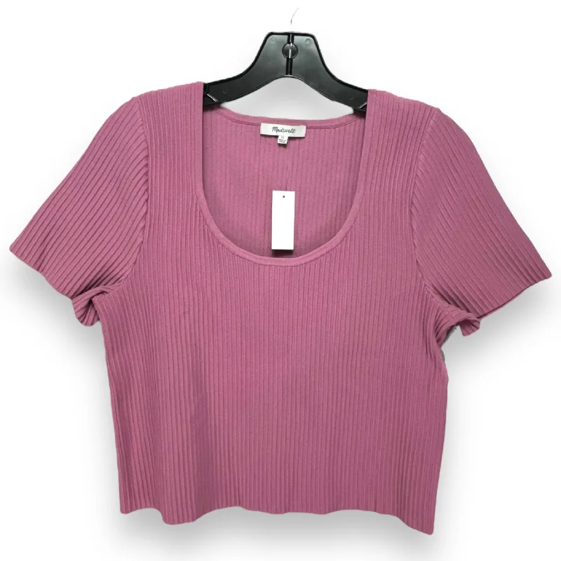 women's tops for fashion-conscious professionalsTop Short Sleeve By Madewell In Pink, Size: Xl