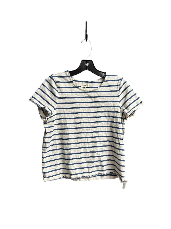 women's tops for those who love bold and vibrant colorsTop Short Sleeve By Madewell In Striped Pattern, Size: S