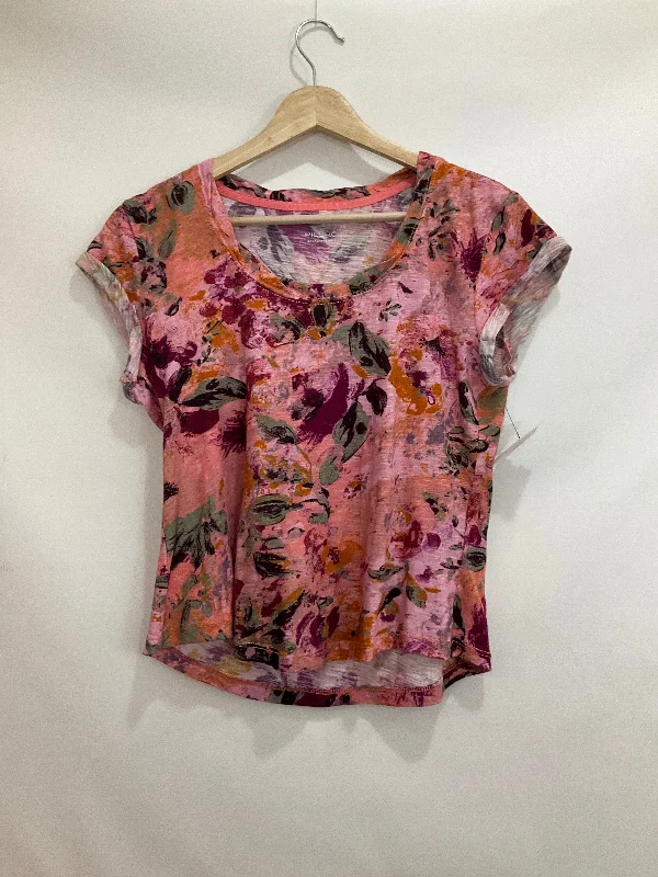 women's tops for statement-making outfitsTop Short Sleeve By Pilcro In Floral Print, Size: Xs