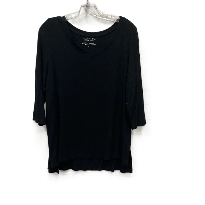 women's tops for those who want to create stylish and put-together outfits without spending a fortuneTop Short Sleeve By Rachel Zoe In Black, Size: 1x