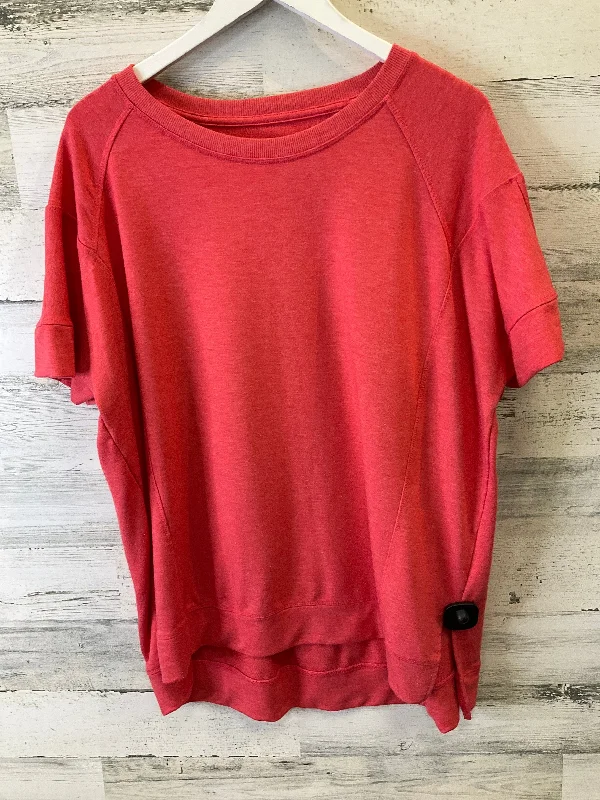 women's tops for boho-chic stylesTop Short Sleeve By Sonoma In Coral, Size: Xxl