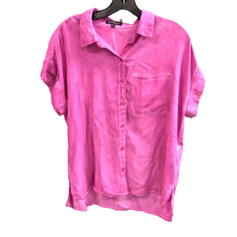 luxury women's topsTop Short Sleeve By Velvet Heart In Pink, Size: S