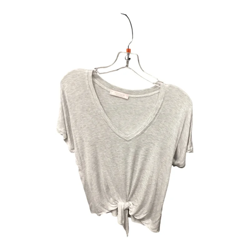 women's tops for glamorous eveningsTop Short Sleeve By Veronica M In Grey, Size: S