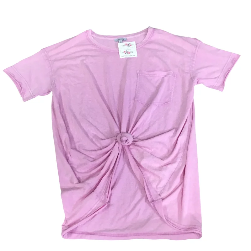 trendy women's topsTop Short Sleeve By White Birch In Pink, Size: S